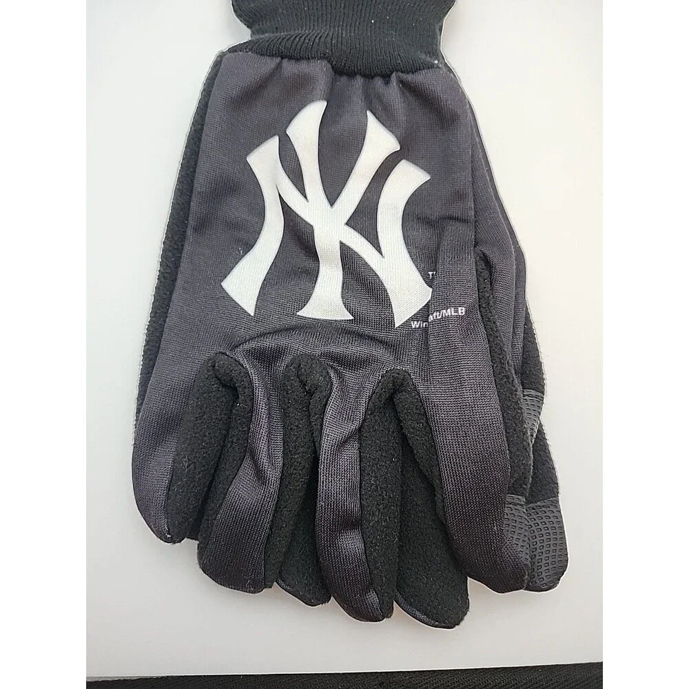 New York Yankees Adult Technology Gloves MLB Fleece Work Glove Wincraft New